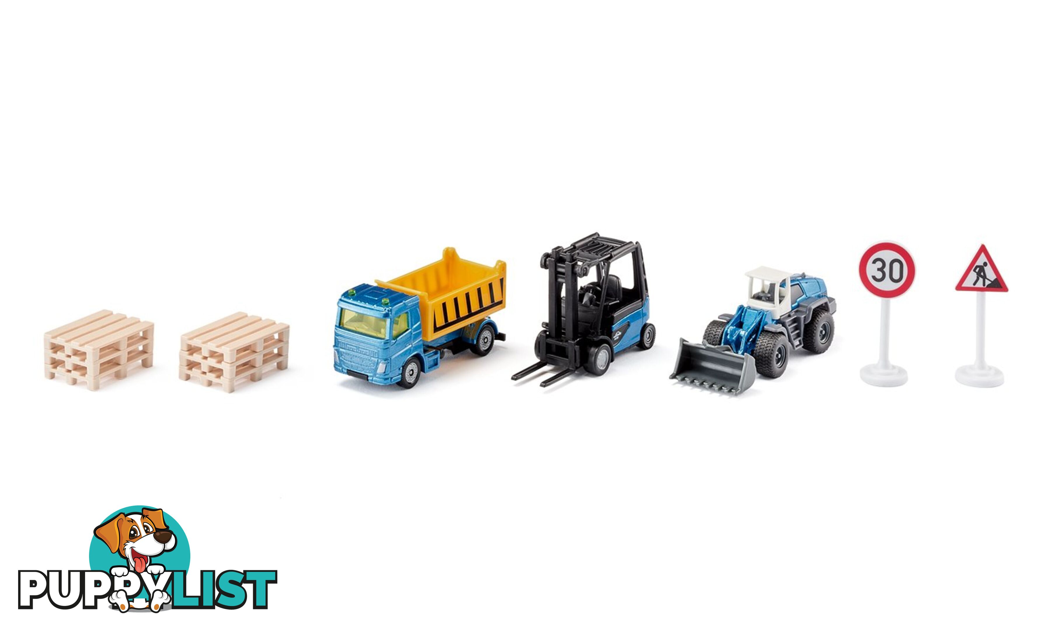 Siku - Construction Site Gift Set - 3 Vehicle And Accessory Playset - Mdsi6336 - 4006874063369