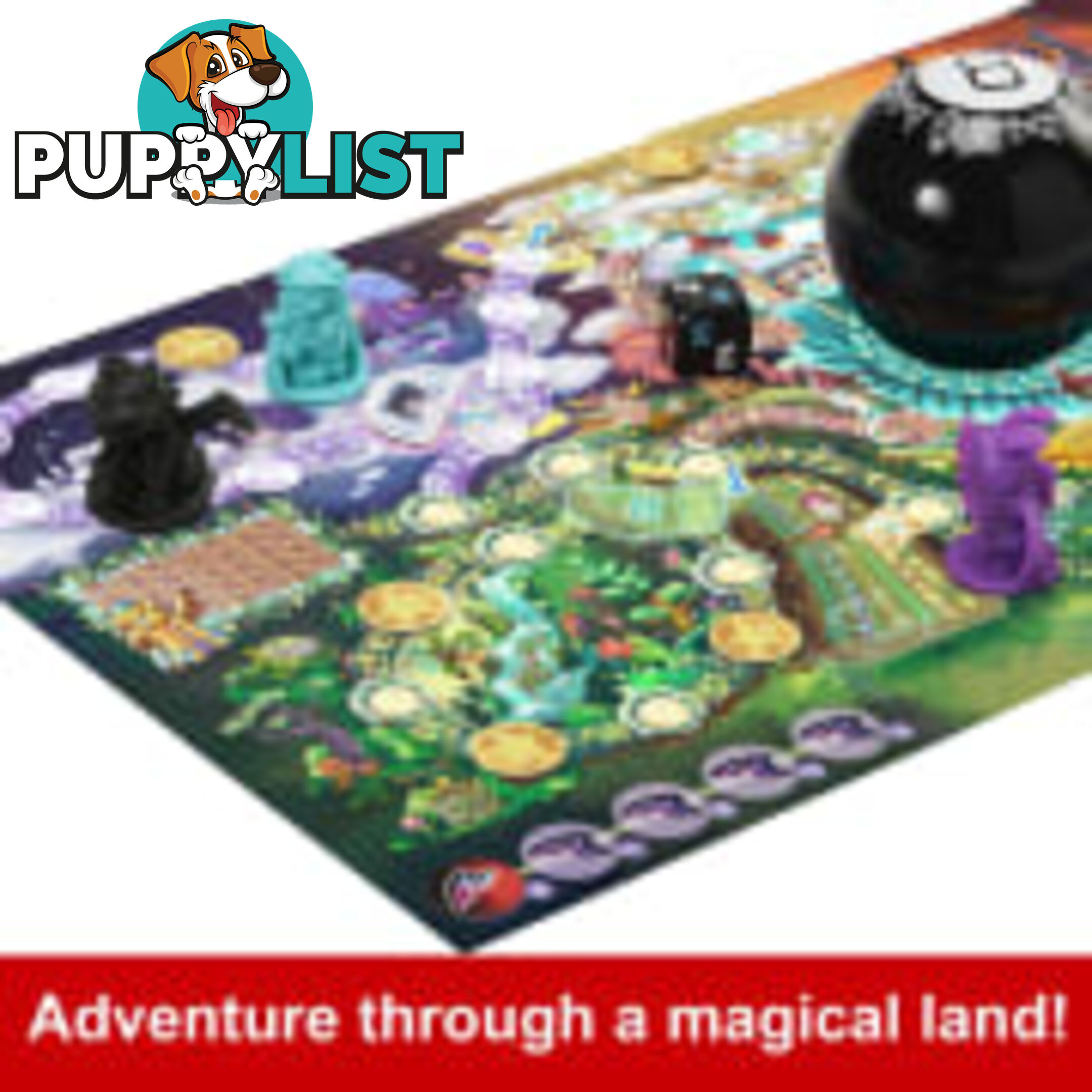 Mattel - Magic 8 Ball Board Games Magical Encounter Cooperative Board Game With Magic 8 Ball - Mahlx92 - 194735122127