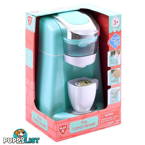 Playgo Toys Ent. Ltd. Battery Operated My Coffee Pod Machine Blue - Art65522 - 4892401031976