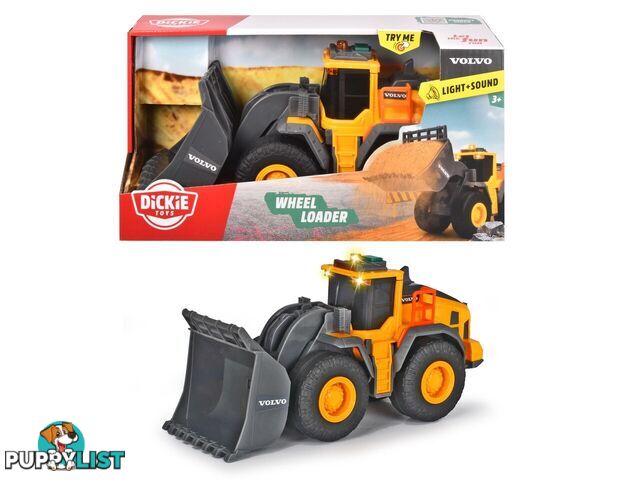 Dickie Toys Volvo Wheel Loader Lights & Sound 23cm - Rpdk62032 - 4006333062032