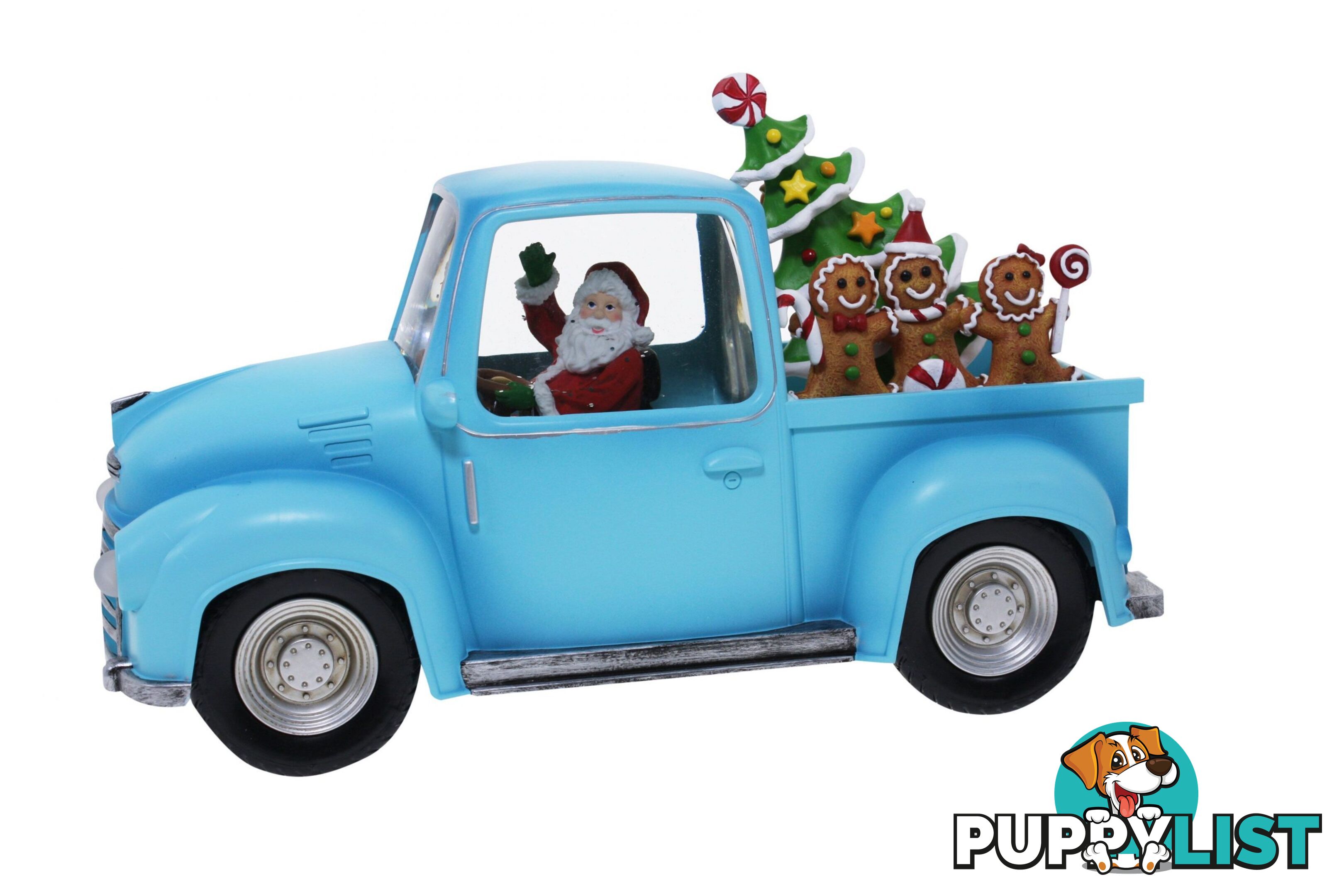 Cotton Candy - Xmas Blue Ute Led Santa With Gingerbread - Ccxacar12 - 9353468015125