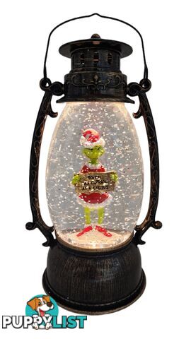 Cotton Candy - Xmas Dr. Seuss Grinch â€˜ Youâ€™re Cuddly As A Cactus â€™ Brass Lantern - Ccxgr51 - 9353468016825