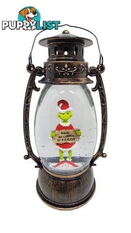 Cotton Candy - Xmas Dr. Seuss Grinch â€˜ Youâ€™re Cuddly As A Cactus â€™ Brass Lantern - Ccxgr51 - 9353468016825