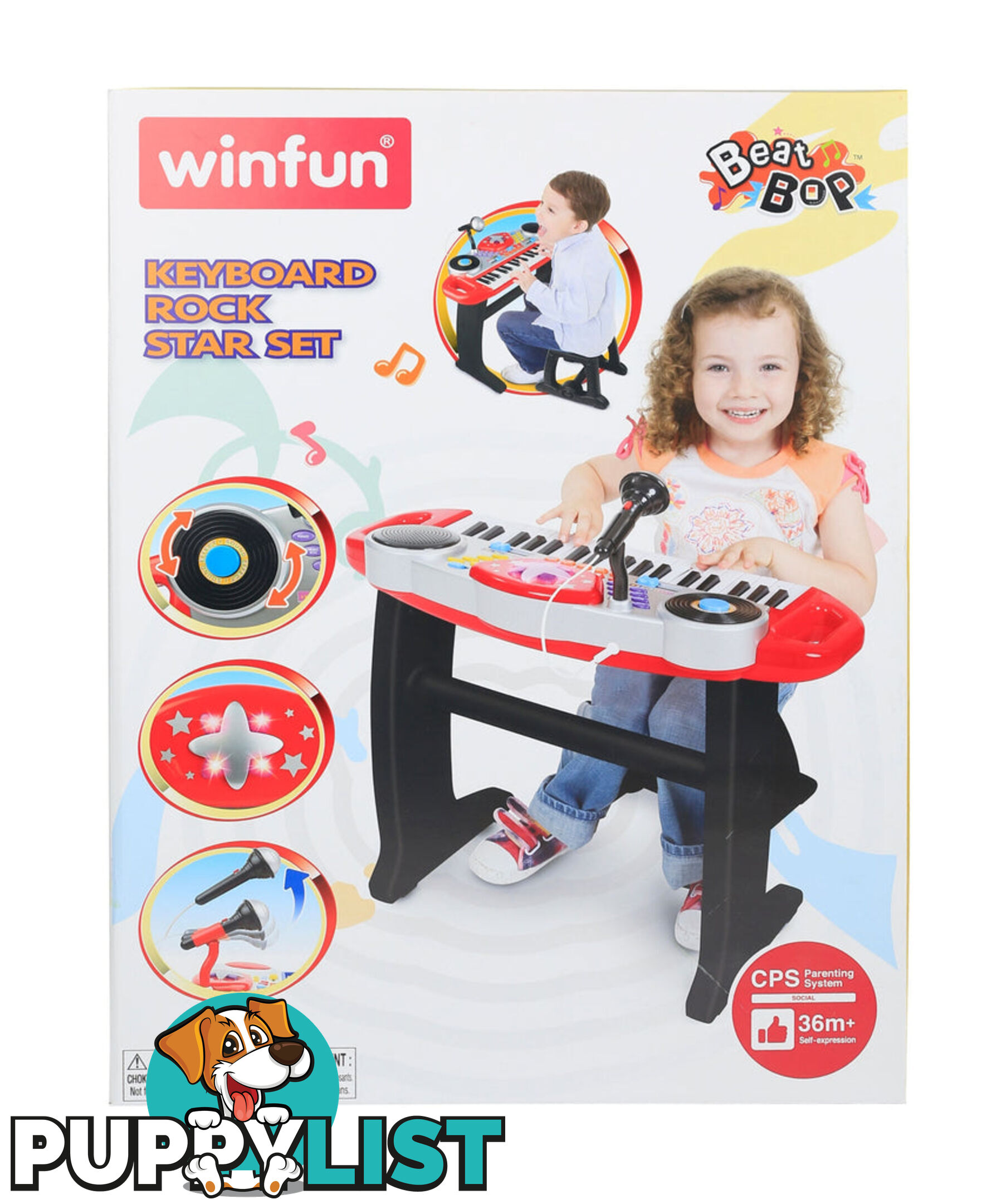 Winfun Beat Bop Keyboard Rock Star Set - Art63128 - 4895038552166