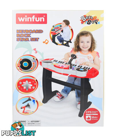 Winfun Beat Bop Keyboard Rock Star Set - Art63128 - 4895038552166