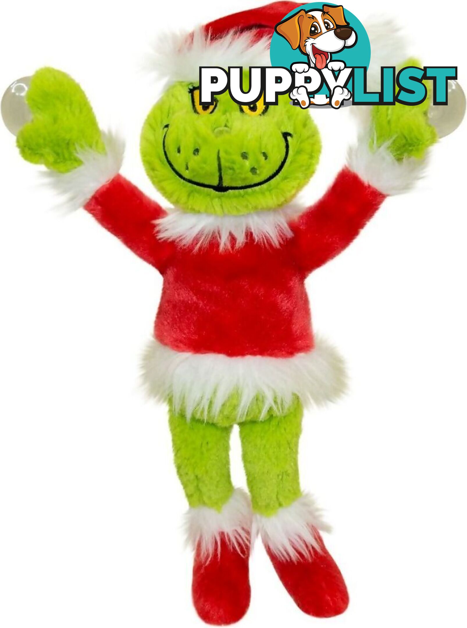 Cotton Candy - Dr. Seuss Grinch Merry Grinchmas 28cm Suction Cup Plush - Ccaudr11 - 9353468018171