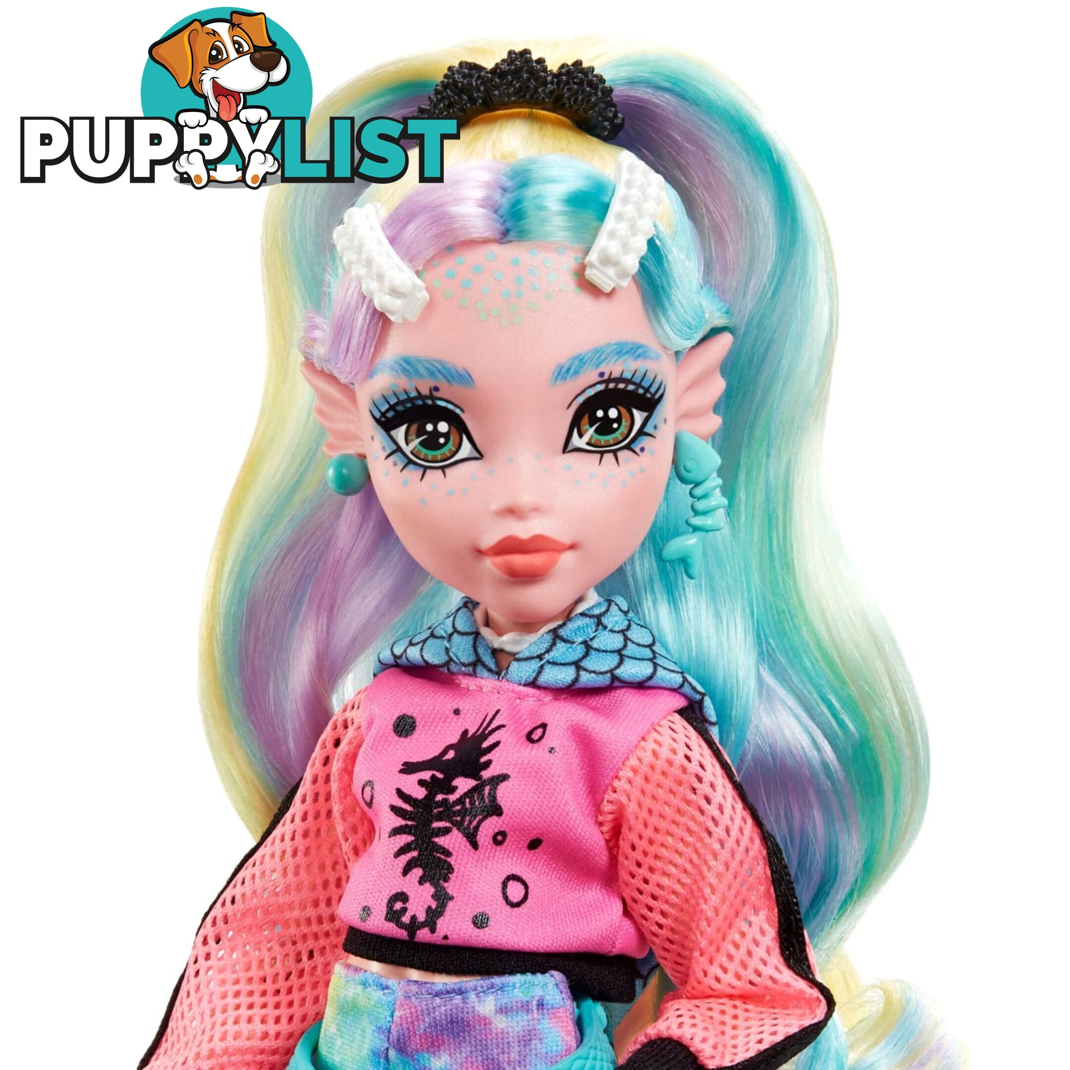 Monster High - Lagoona Blue Doll With Pet And Accessories - Mahhk55 - 194735069798