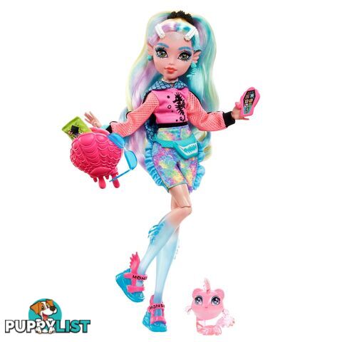 Monster High - Lagoona Blue Doll With Pet And Accessories - Mahhk55 - 194735069798