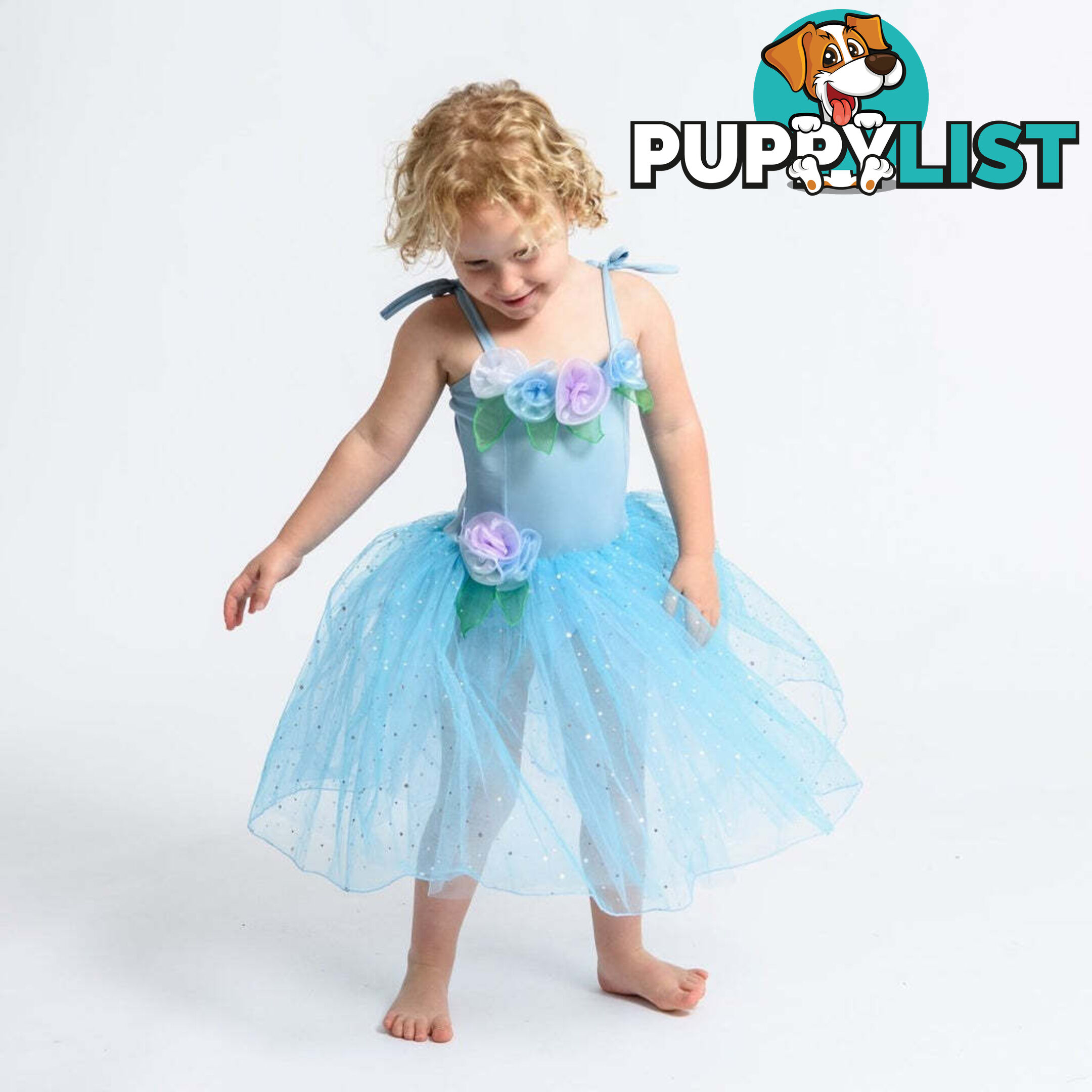 Fairy Girls - Costume Sugarplum Ballerina Dress Blue Large - Fgfg507bl - 9787110095072