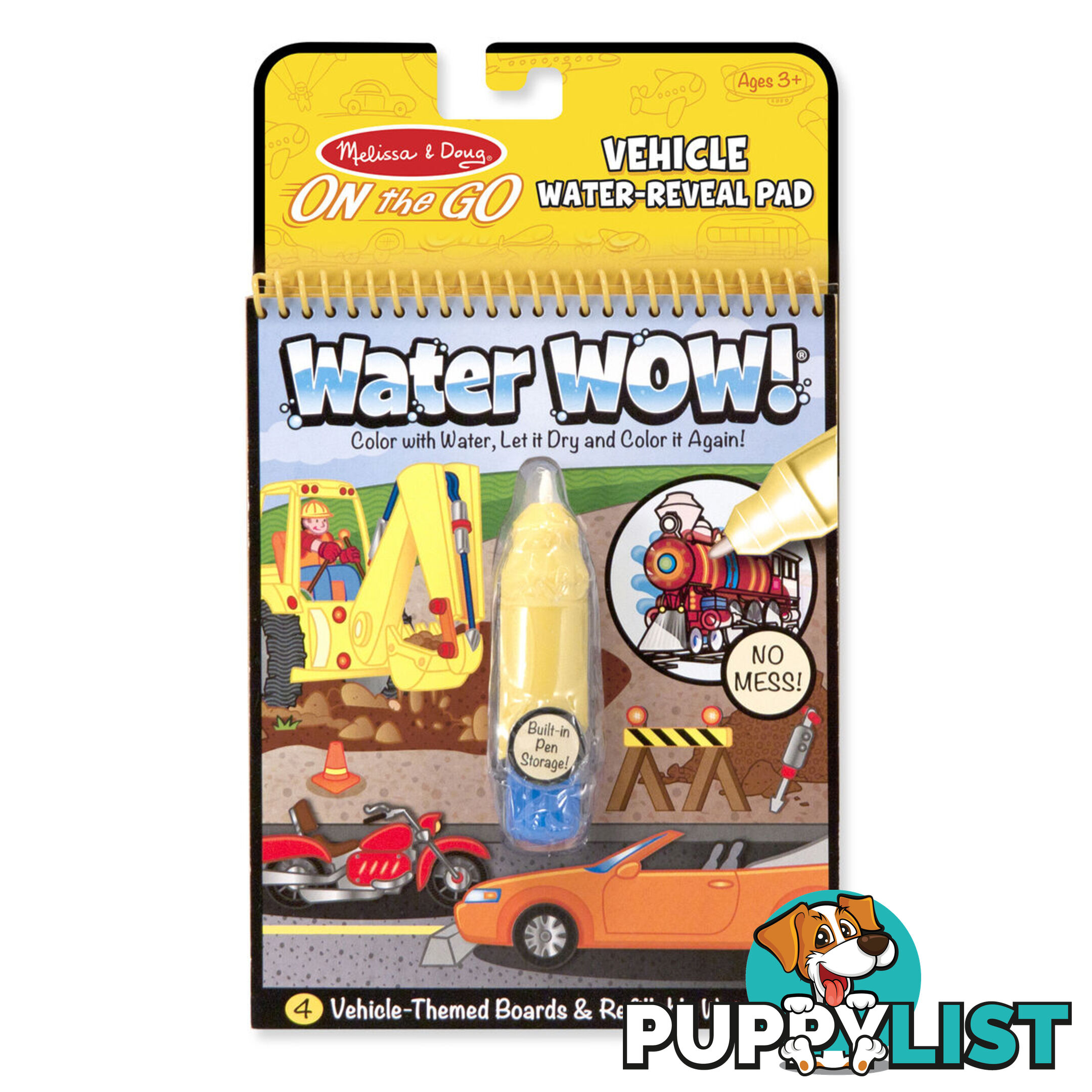 Melissa & Doug - Water Wow! Vehicles - On The Go Travel Activity   5375 - 000772053754