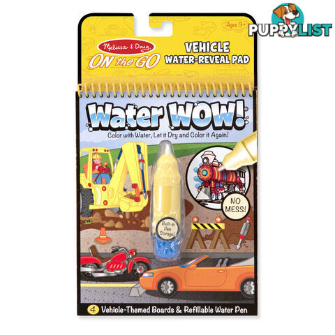 Melissa & Doug - Water Wow! Vehicles - On The Go Travel Activity   5375 - 000772053754