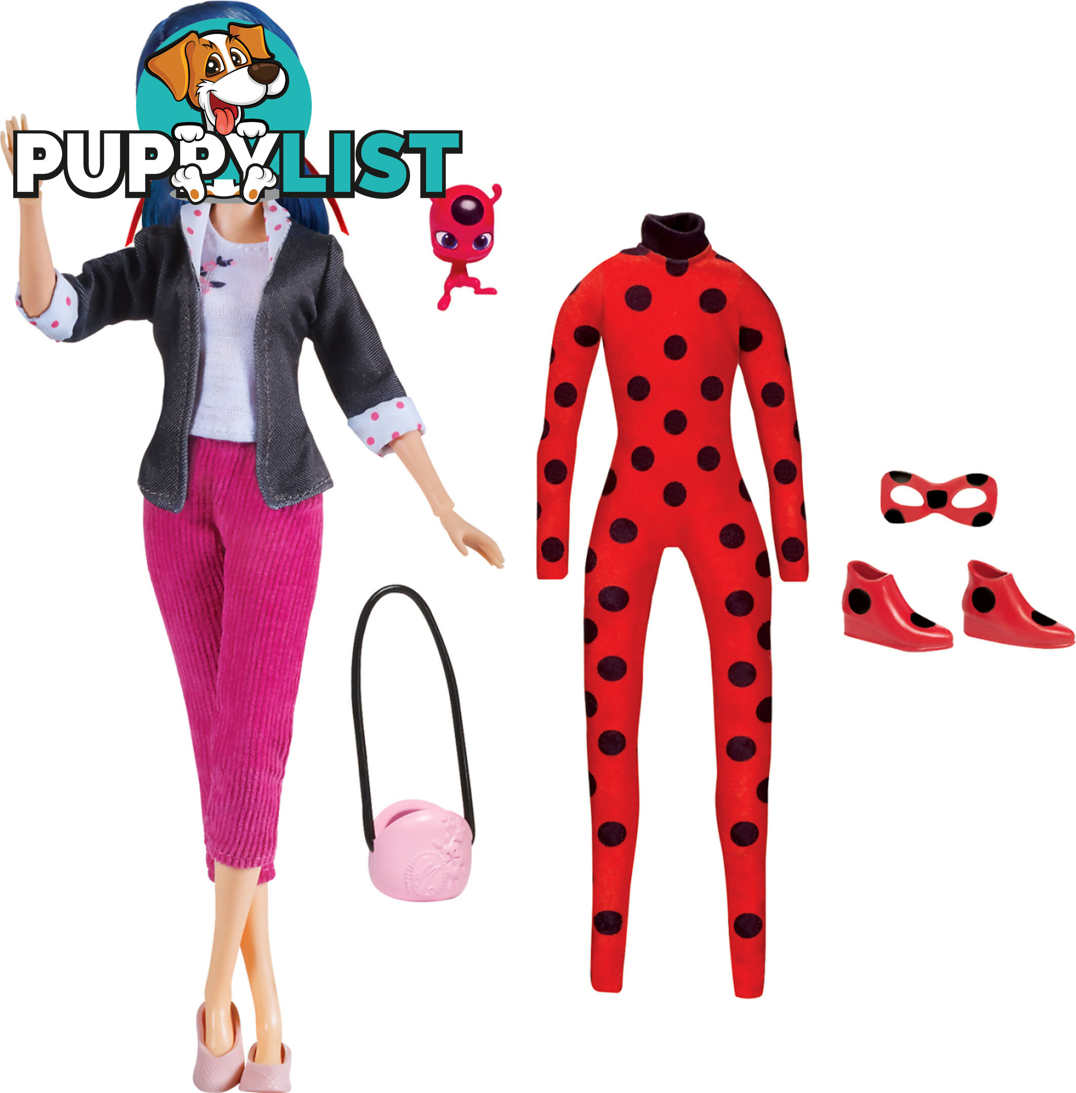 Miraculous Ladybug - Fashion Doll With 2 Outfits ''superhero Secret Marinette'' - Hs50355 - 043377503552