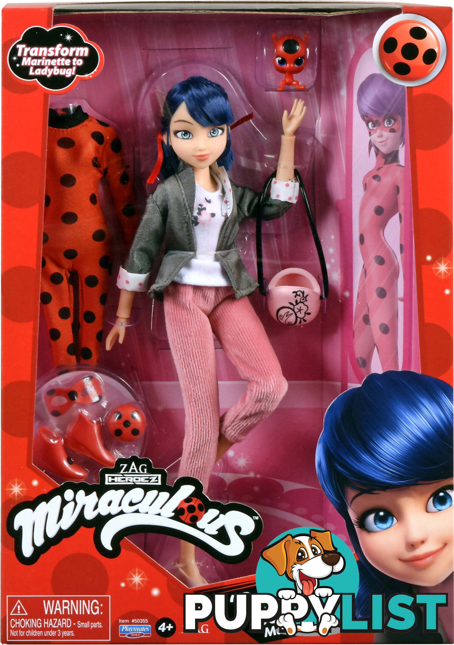 Miraculous Ladybug - Fashion Doll With 2 Outfits ''superhero Secret Marinette'' - Hs50355 - 043377503552