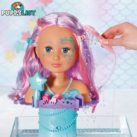 Baby Born - Sister Styling Mermaid Head Bj830550 - 4001167830550