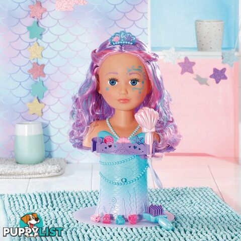 Baby Born - Sister Styling Mermaid Head Bj830550 - 4001167830550