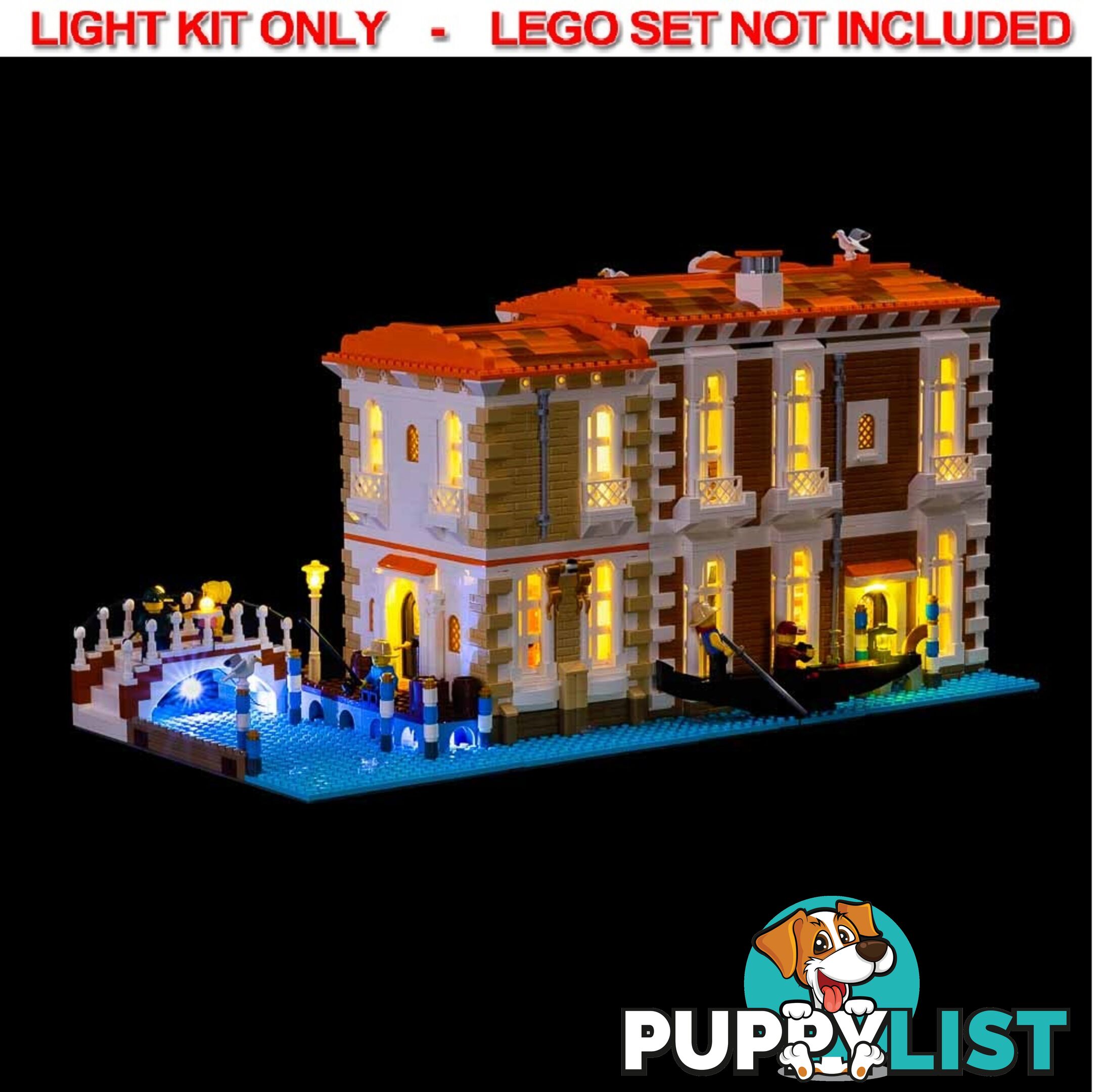 LIGHT KIT for LEGO Venetian Houses 910023 - Light My Bricks - 754523893693