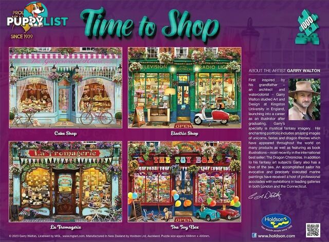 Holdson - Time To Shop Cake Shop Jigsaw Puzzle 1000 Pieces - Jdhol775316 - 9414131775316