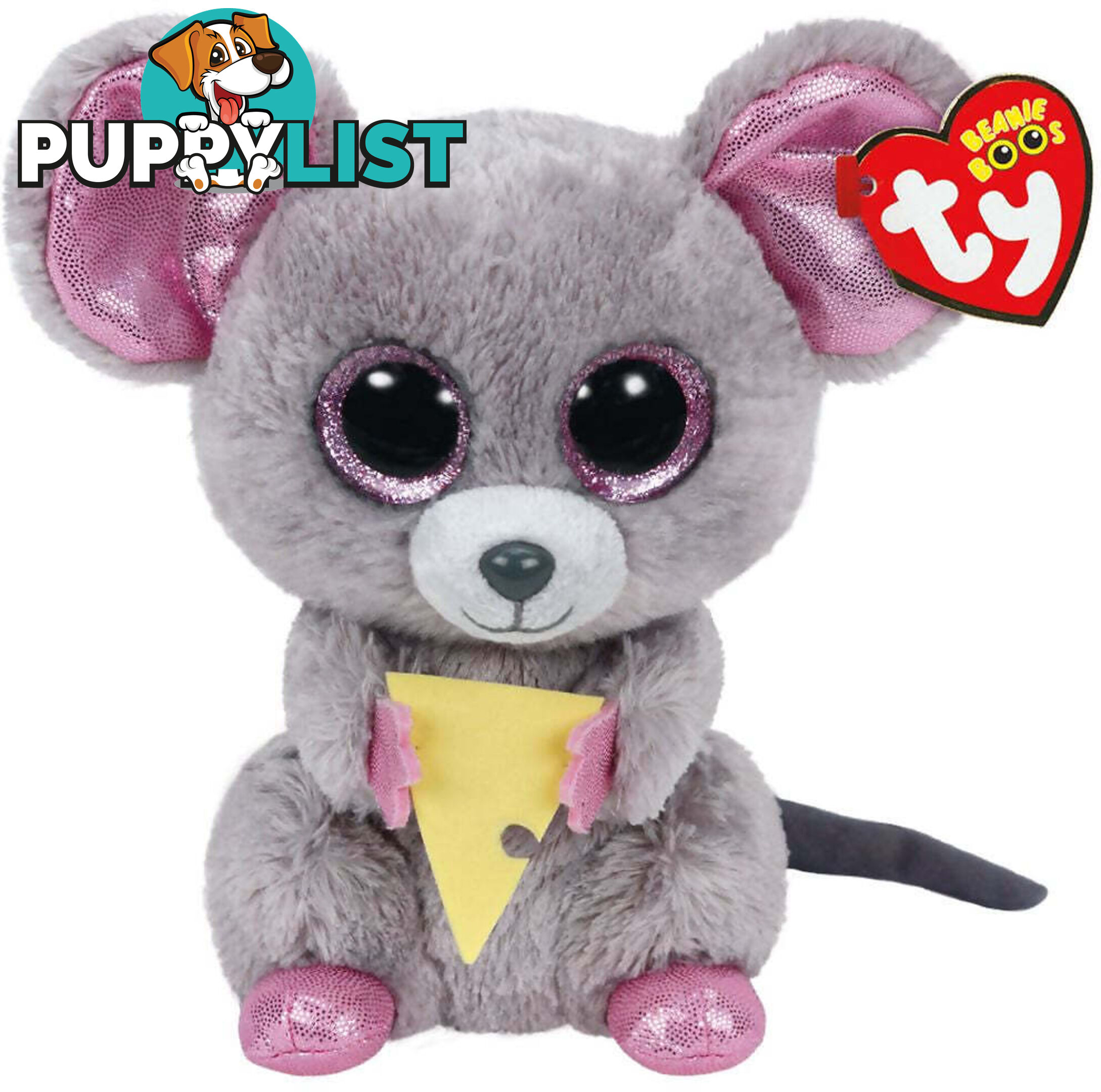 Ty - Beanie Boos - Squeaker The Mouse Small 15cm - Bg36192 - 008421361922