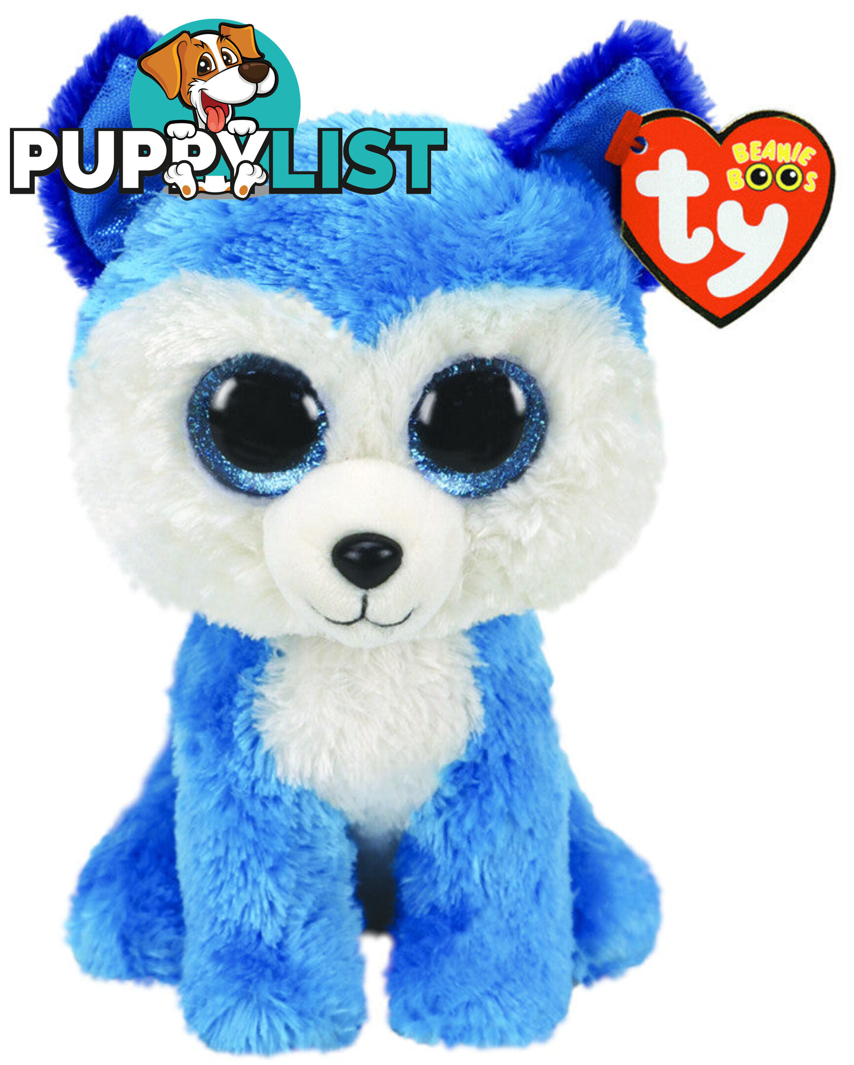 Ty Beanie Boos - Prince - Blue Husky 23cm Medium - 36474 - 008421364749