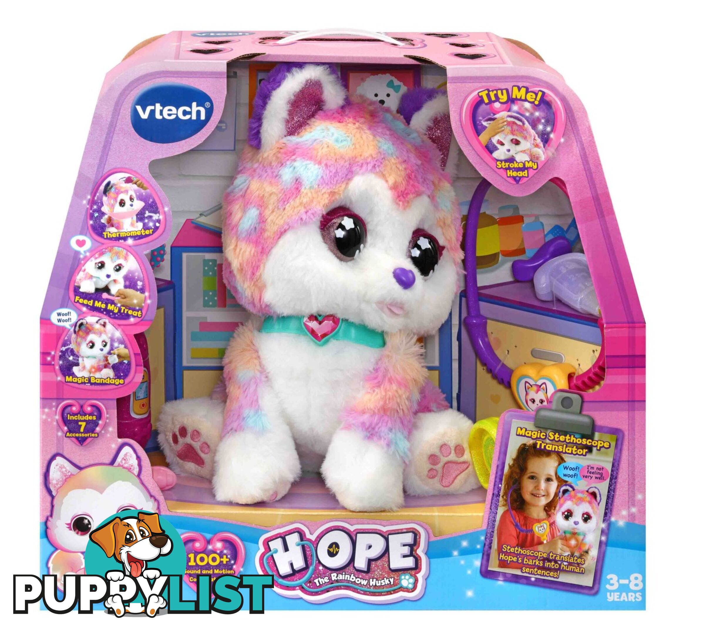 Vtech - Hope The Rainbow Husky - Art66384 - 3417765297038