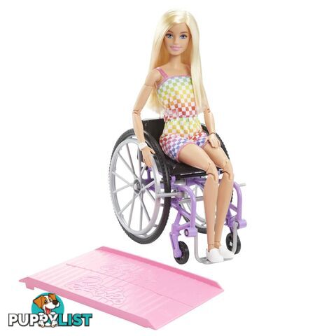 Barbie Doll With Wheelchair And Ramp Blonde Barbie Fashionistas - Mahjt13 - 194735094127