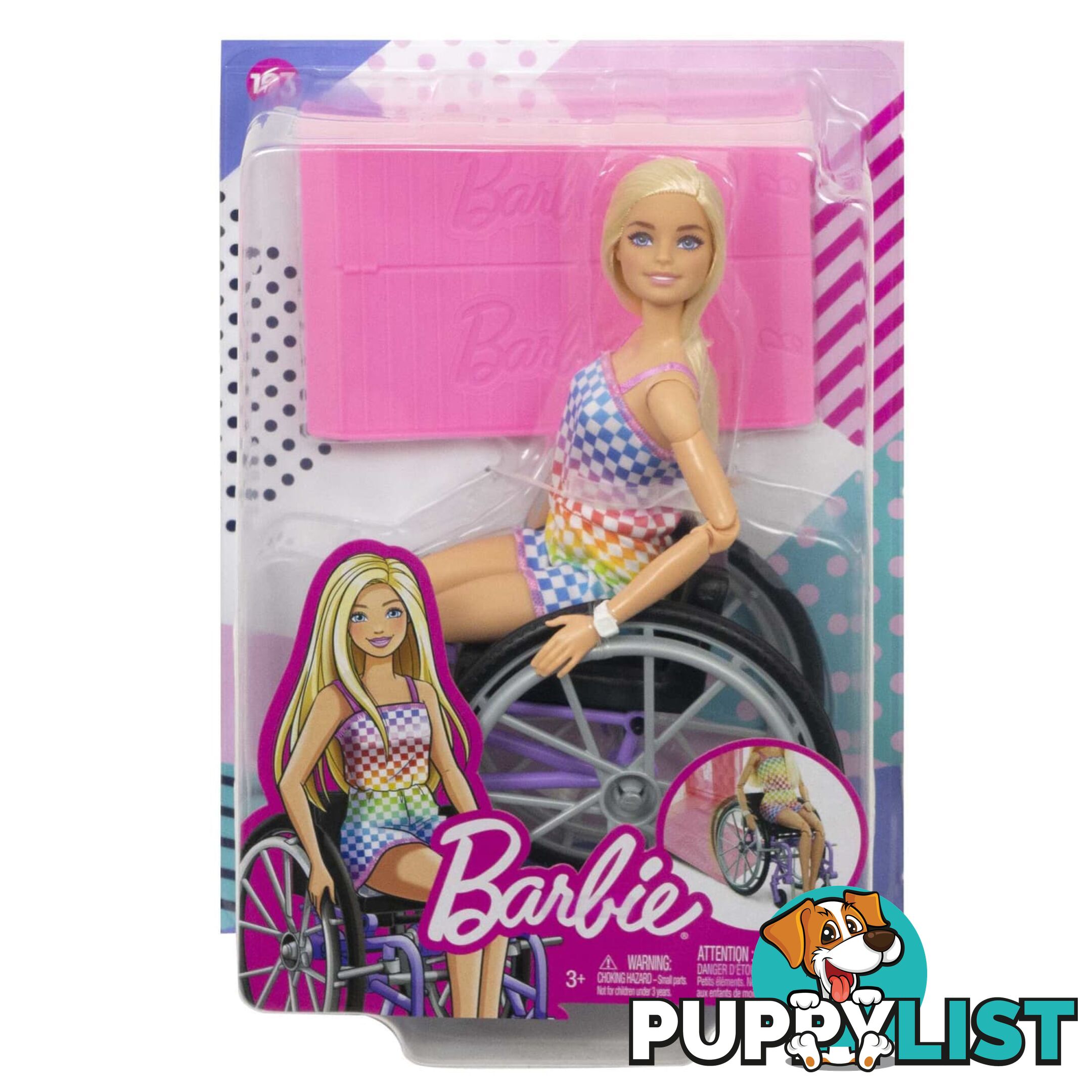 Barbie Doll With Wheelchair And Ramp Blonde Barbie Fashionistas - Mahjt13 - 194735094127