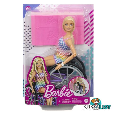 Barbie Doll With Wheelchair And Ramp Blonde Barbie Fashionistas - Mahjt13 - 194735094127