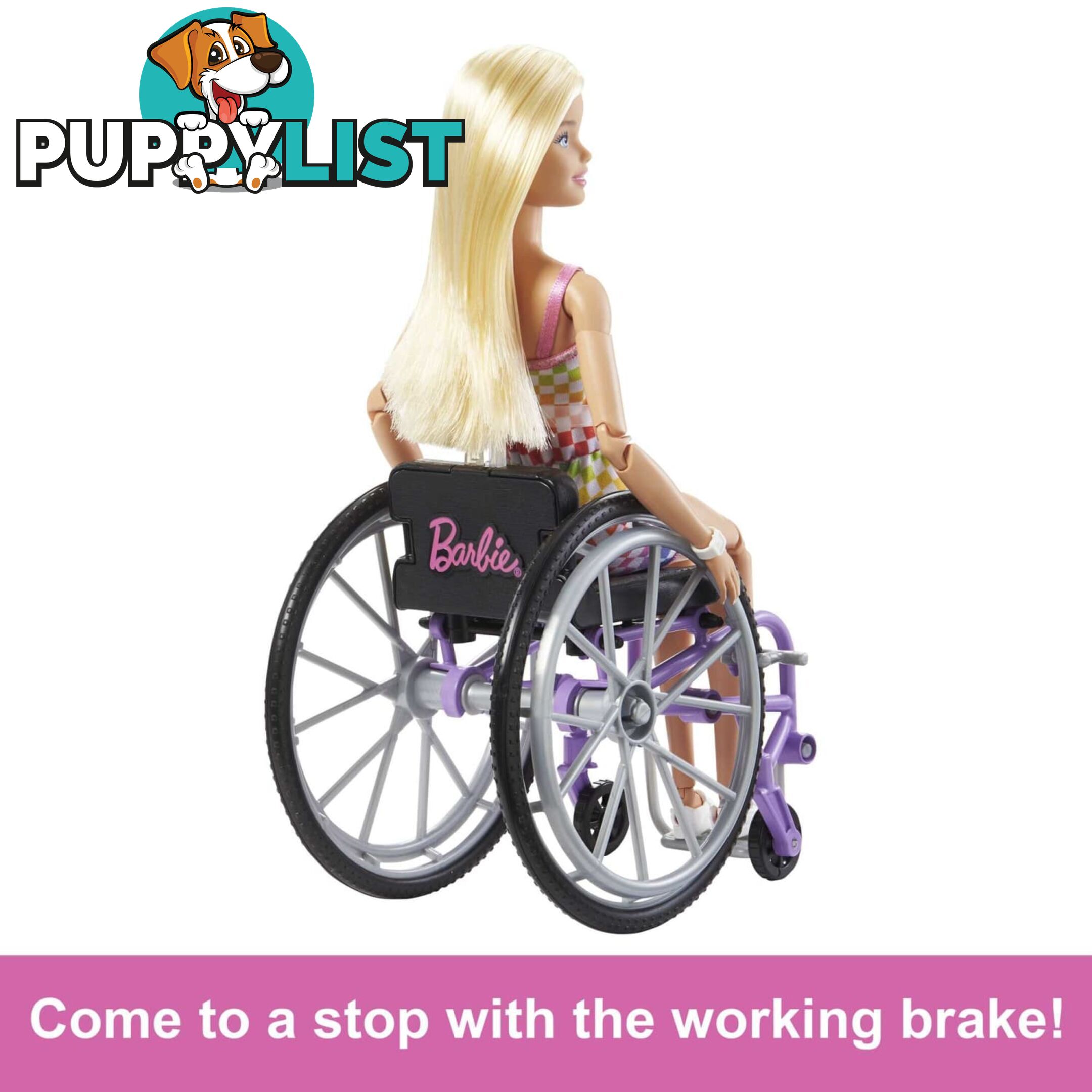 Barbie Doll With Wheelchair And Ramp Blonde Barbie Fashionistas - Mahjt13 - 194735094127