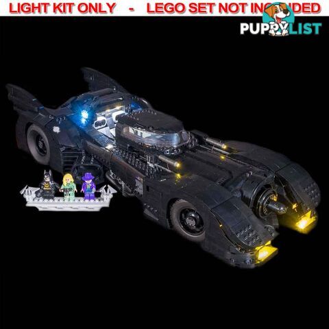 LIGHT KIT for LEGO 1989 Batmobile 76139 - Light My Bricks - 793591189758