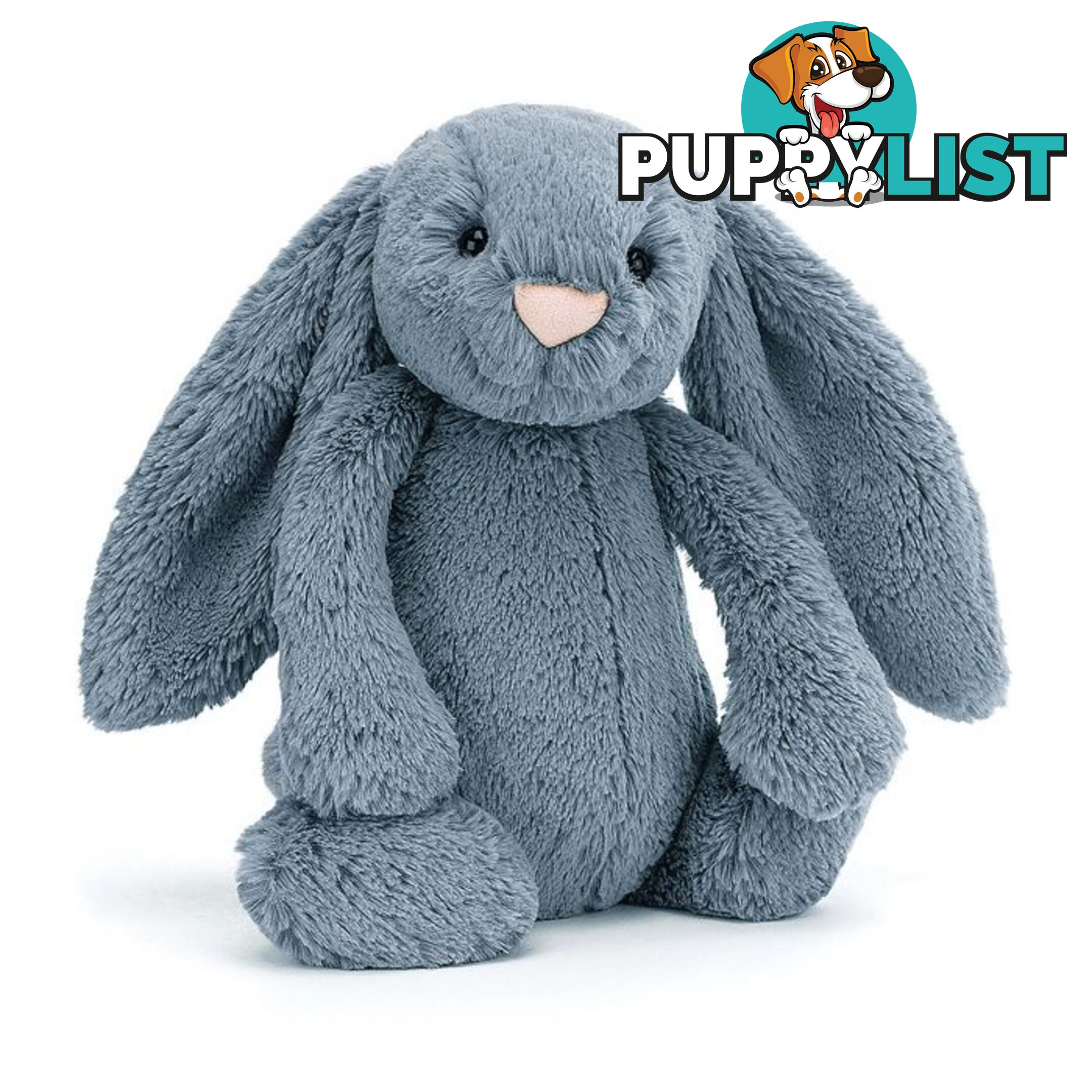 Jellycat Bashful Dusky Blue Bunny Medium Blue 31x12cm   Bas3duskb - 670983127195