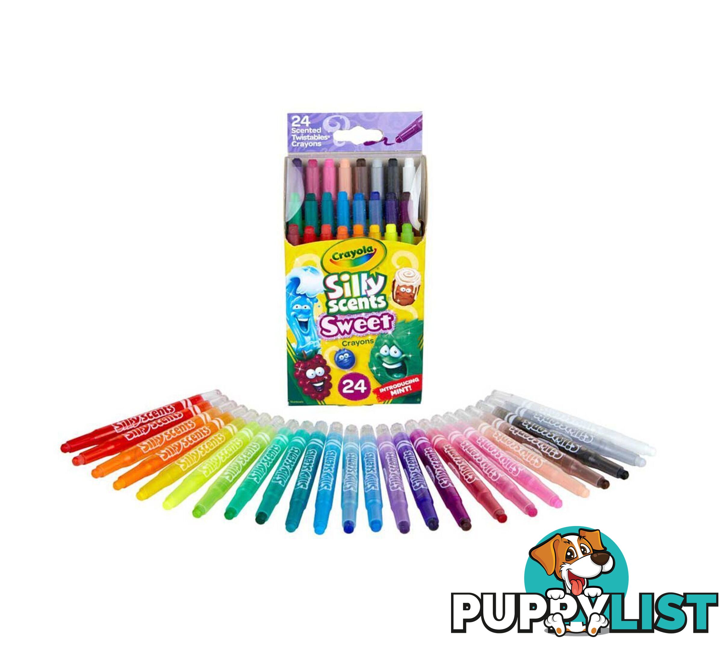 Crayola - Silly Scents Mini Twistables Scented Crayons 24 Count - Bs529624 - 071662096243