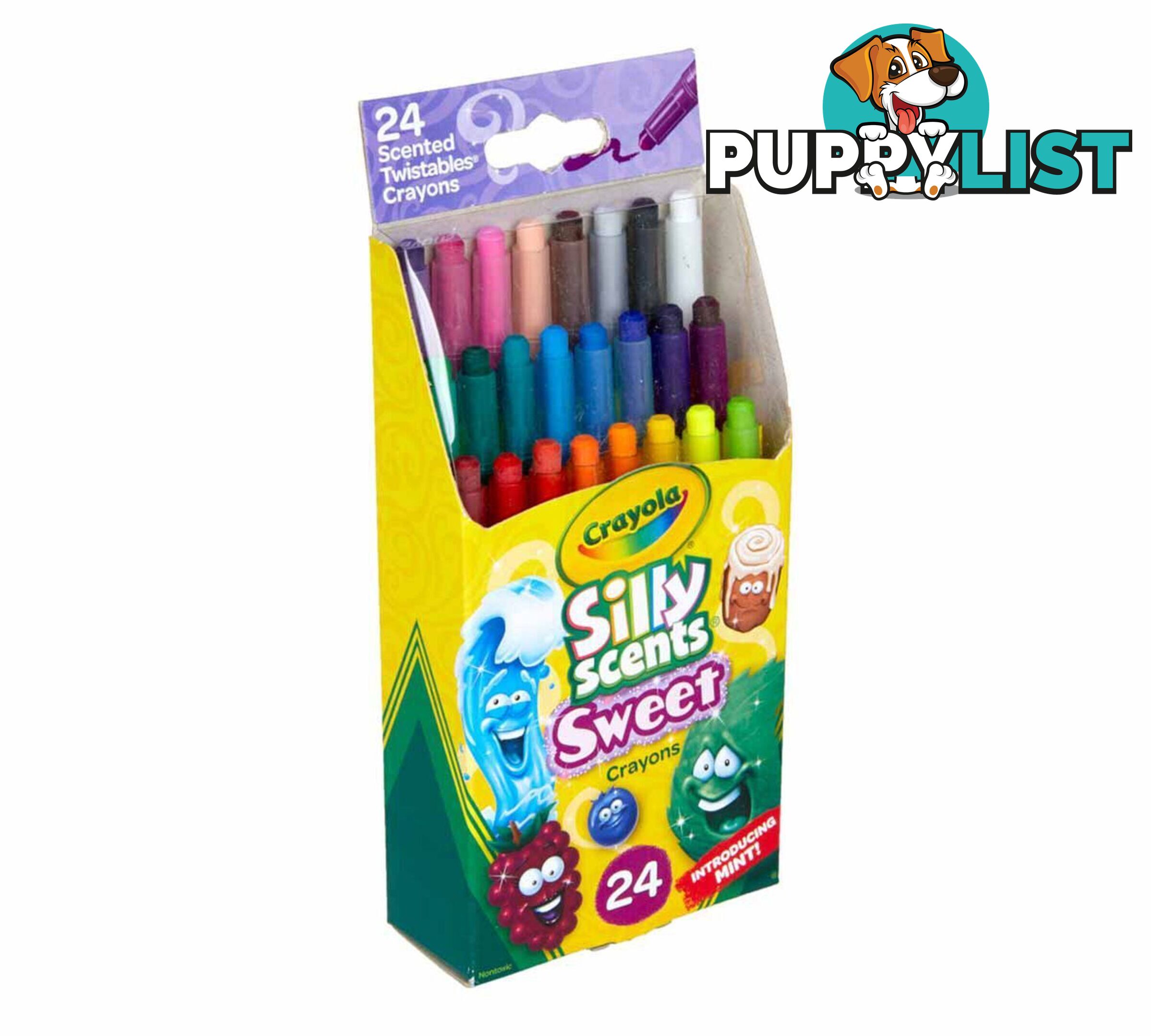 Crayola - Silly Scents Mini Twistables Scented Crayons 24 Count - Bs529624 - 071662096243