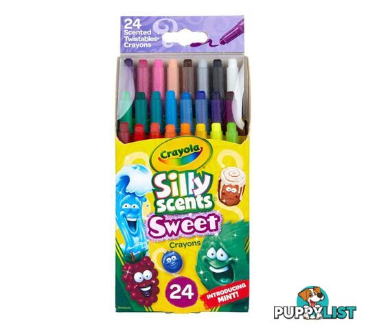 Crayola - Silly Scents Mini Twistables Scented Crayons 24 Count - Bs529624 - 071662096243