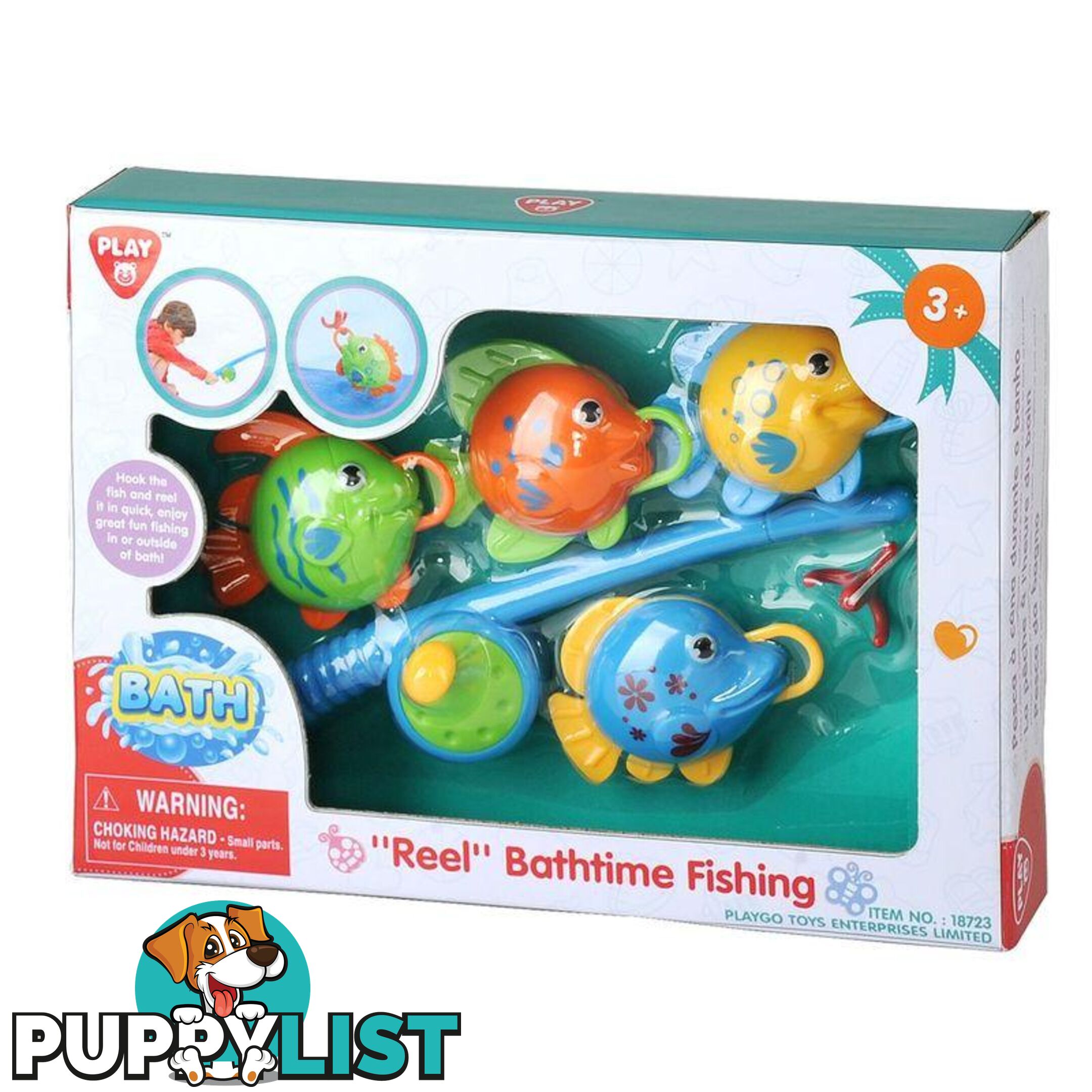 Reel Bathtime Fishing Set Playgo Toys Ent. Ltd Art64846 - 4892401187239