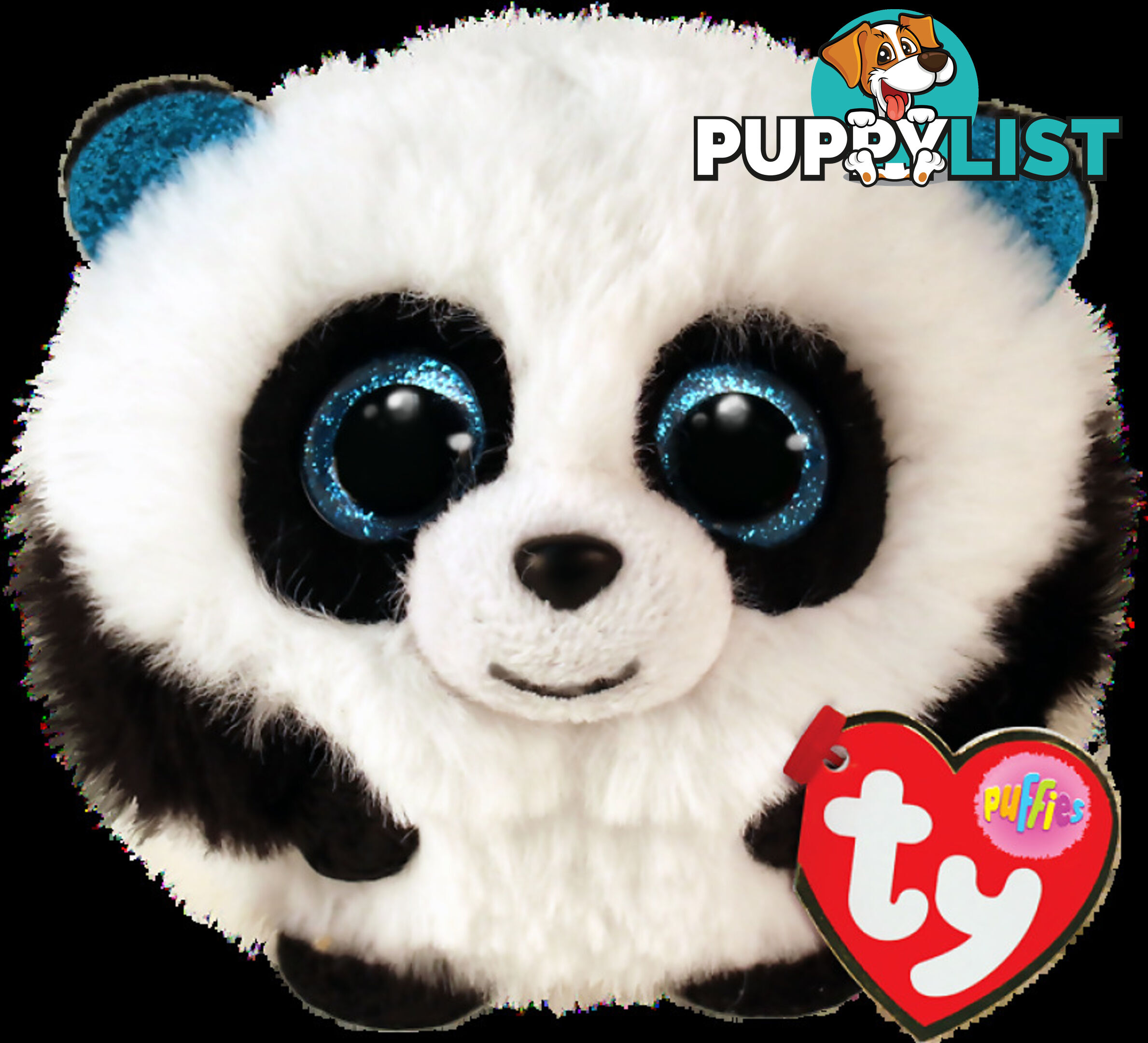 Ty - Beanie Ball Puffies - Bamboo Black And White Panda 10cm - Bg42526 - 008421425266