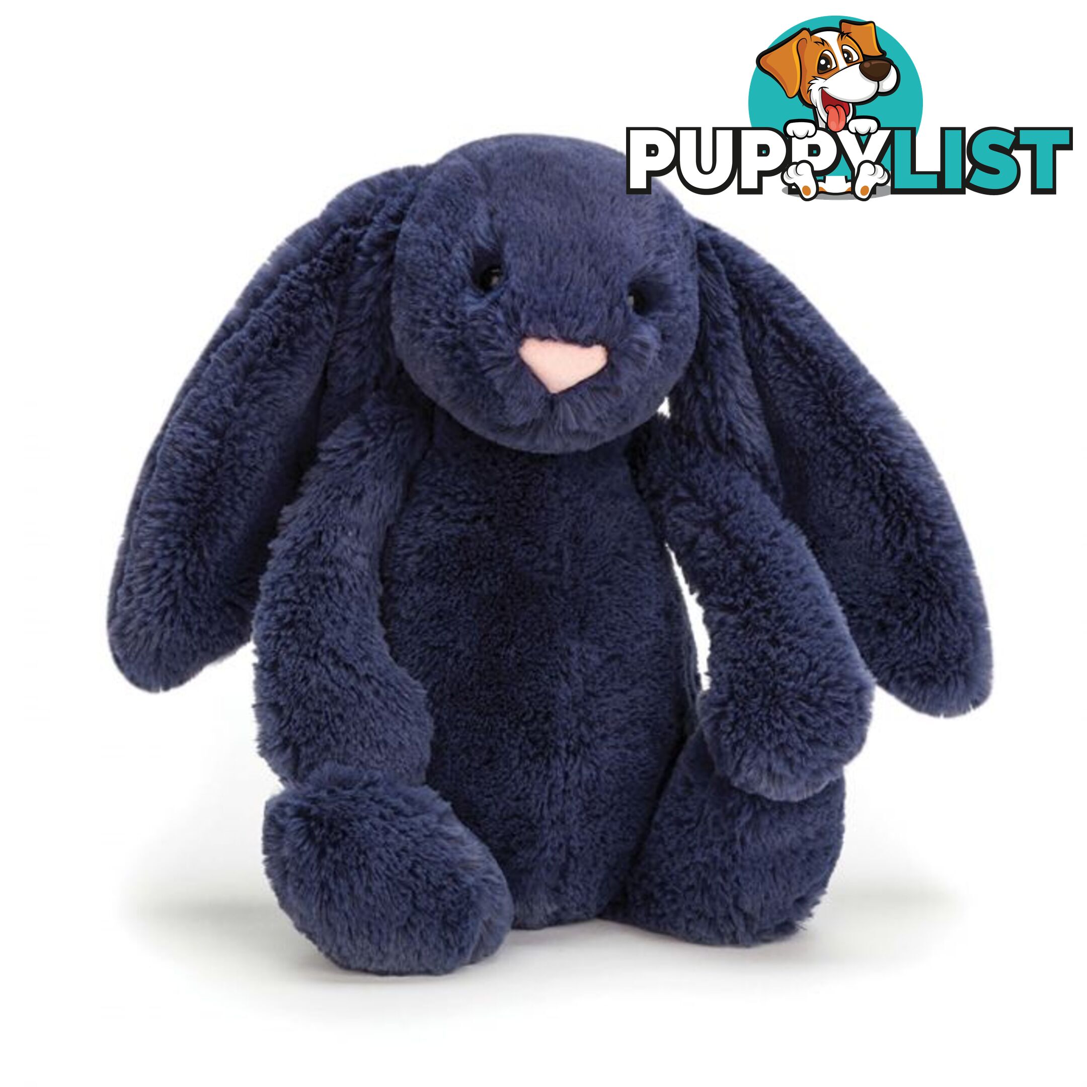 Jellycat Bashful Navy Bunny Medium Blue 31x12x15cm   Bas3nb - 670983109276