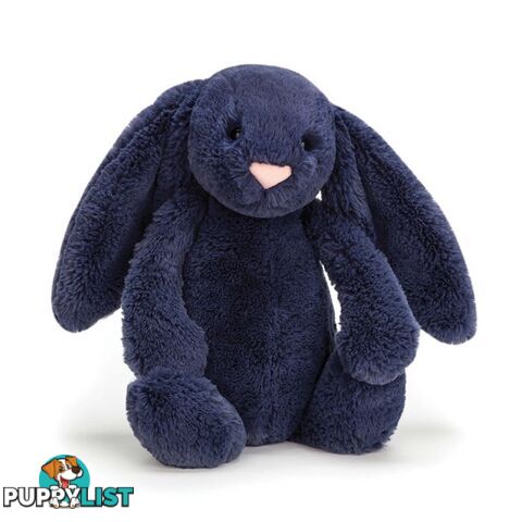 Jellycat Bashful Navy Bunny Medium Blue 31x12x15cm   Bas3nb - 670983109276