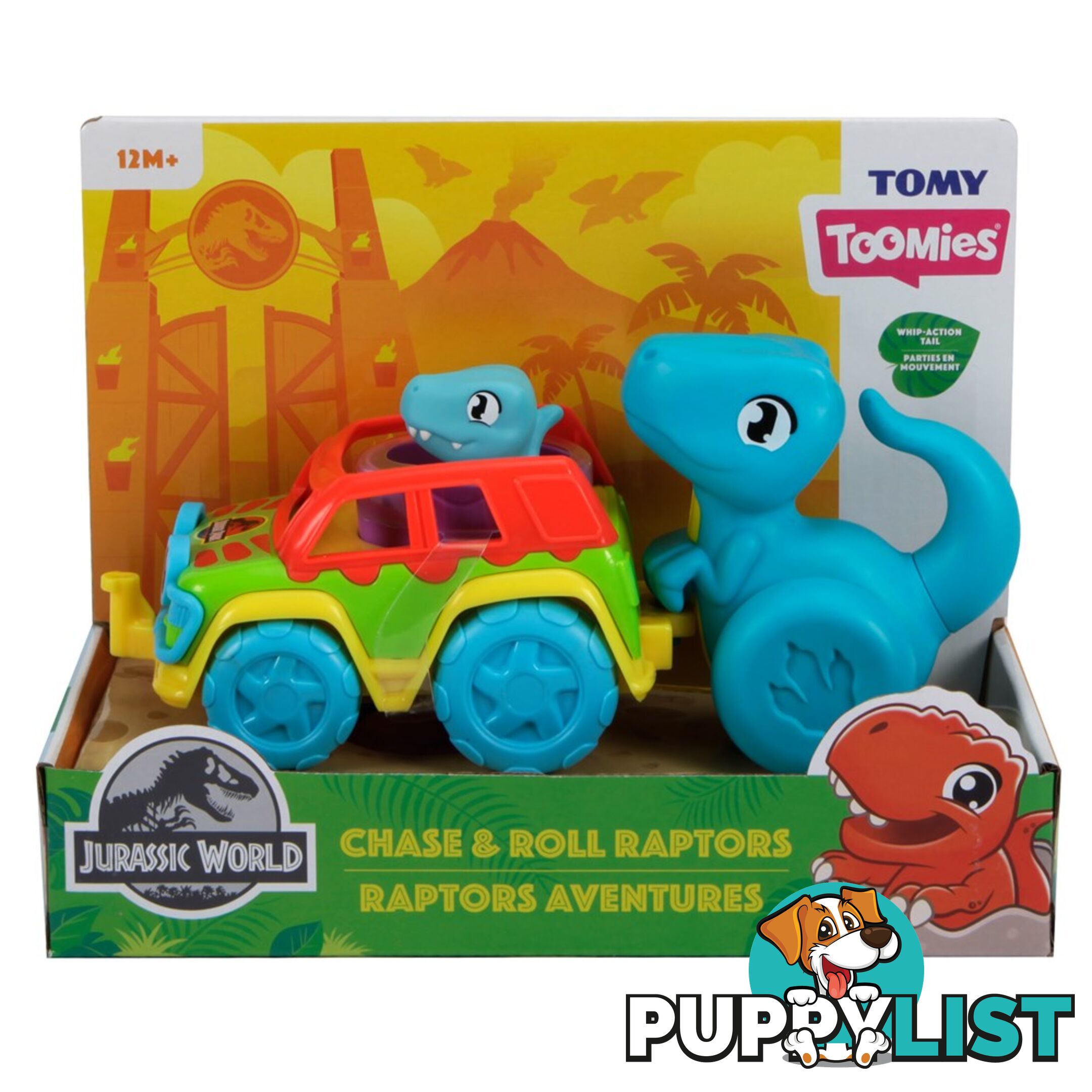 Toomies - Tomy Jurassic World Chase & Roll Raptors - Lce73251 - 5011666732513