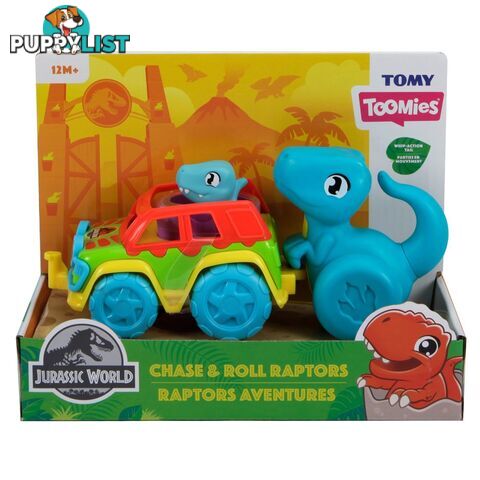 Toomies - Tomy Jurassic World Chase & Roll Raptors - Lce73251 - 5011666732513