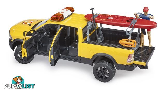 Bruder 1:16 Ram Power Wagon RAM 2500 With Lifeguard Figure Paddle Board - Zi24002506 - 4001702025069