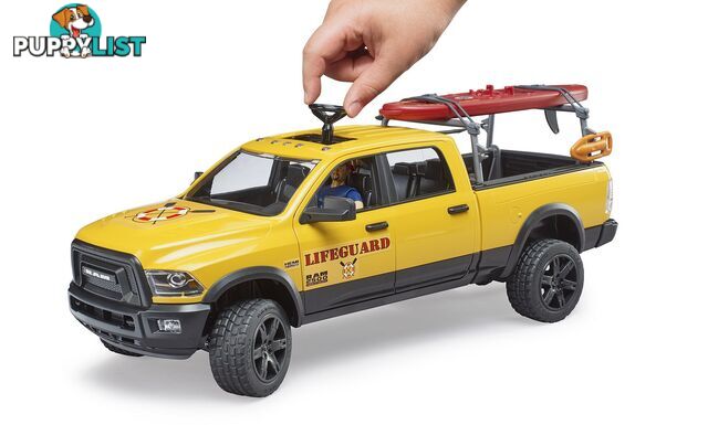 Bruder 1:16 Ram Power Wagon RAM 2500 With Lifeguard Figure Paddle Board - Zi24002506 - 4001702025069