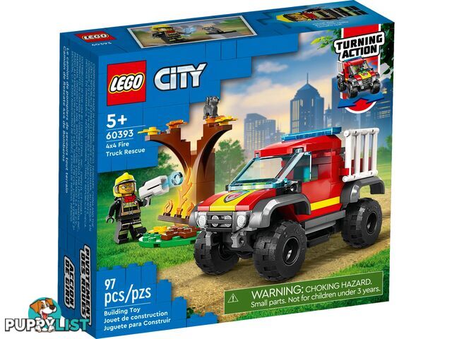 LEGO 60393 4x4 Fire Truck Rescue - City - 5702017416588