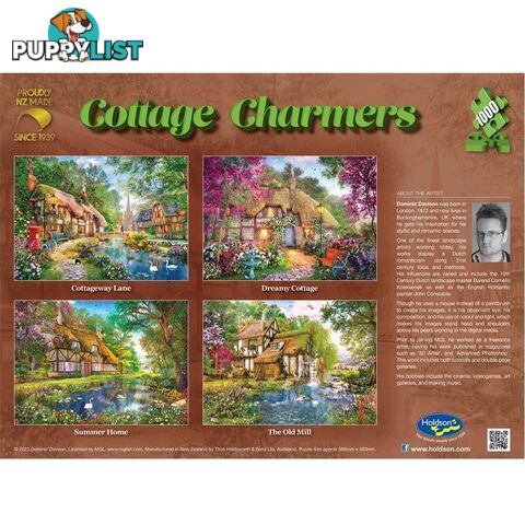 Holdson - Summer Home - Cottage Charmers Jigsaw Puzzle 1000 Pieces - Jdhol774401 - 9414131774401