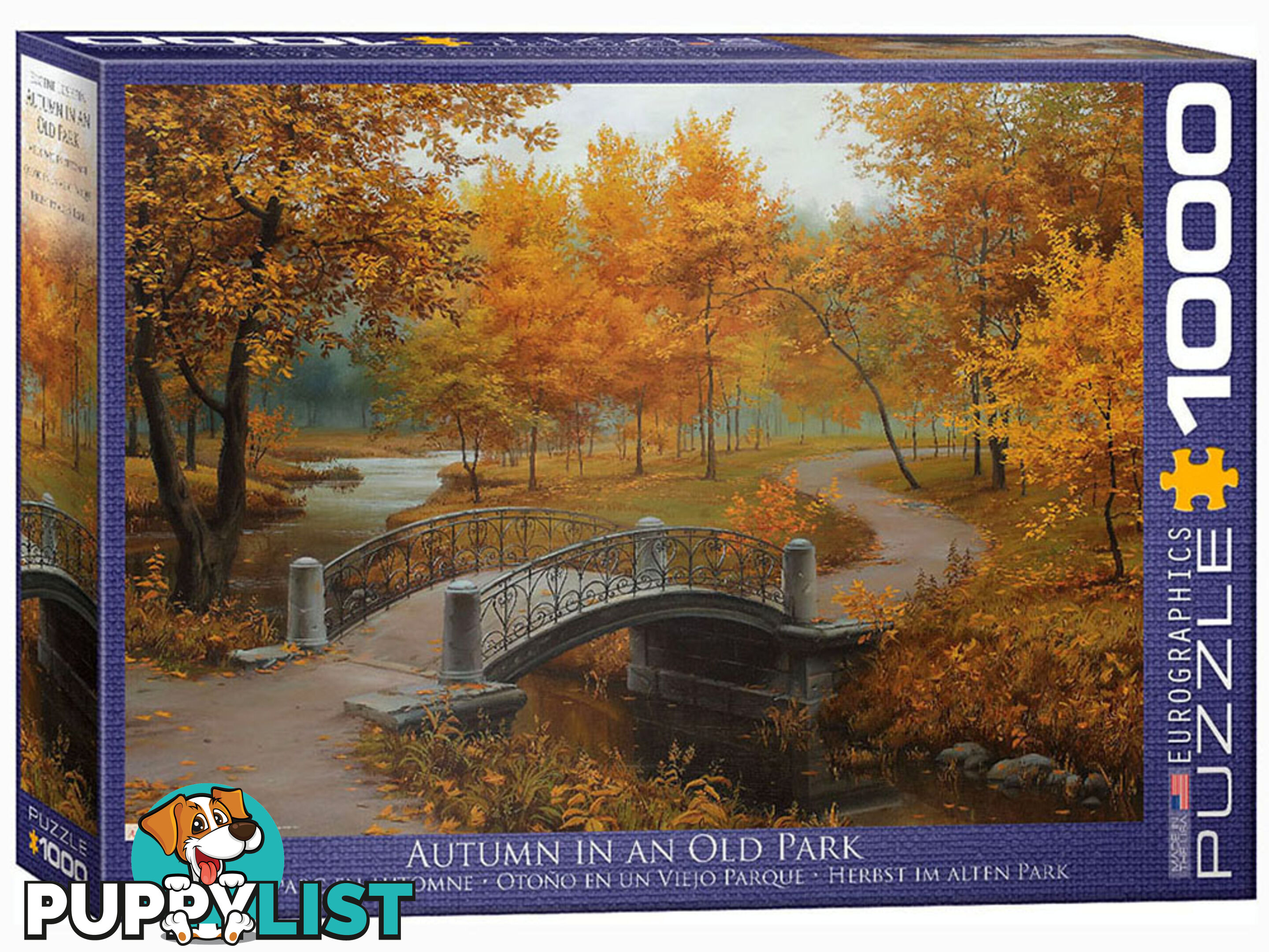 Eurographics - Lushpin Autumn In An Old Park 1000 Piece Jigsaw Puzzle  Eur60979 - 628136609791