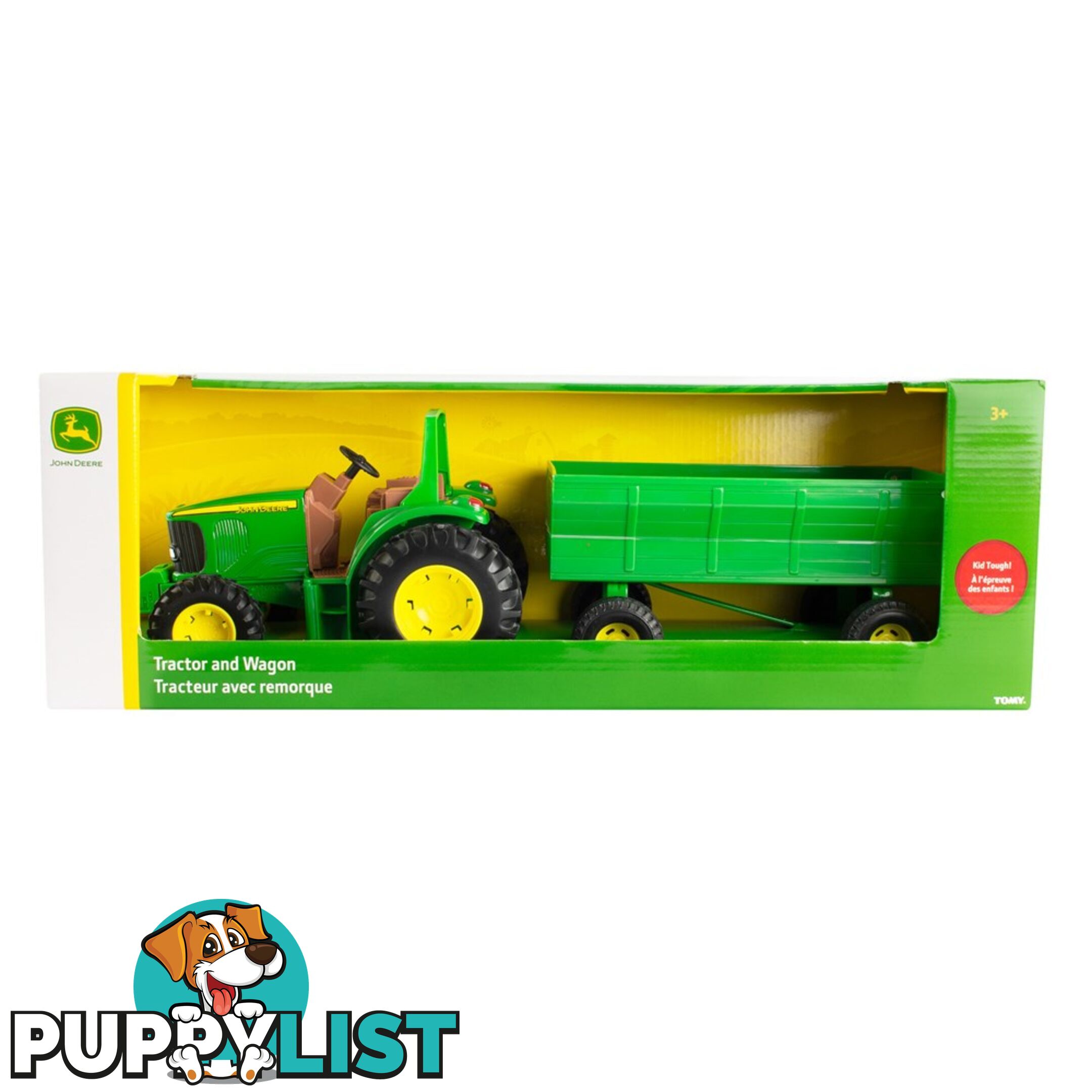 John Deere - Tomy 1:16 Tractor and Wagon - Lc37163 - 036881371632