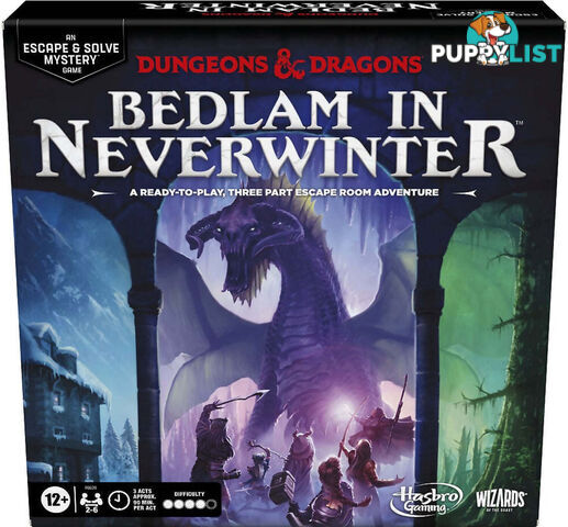 Dungeons And Dragons - Bedlam In Neverwinter An Escape & Solve Mystery Game - Hasbro - Hbf66200000 - 195166214771