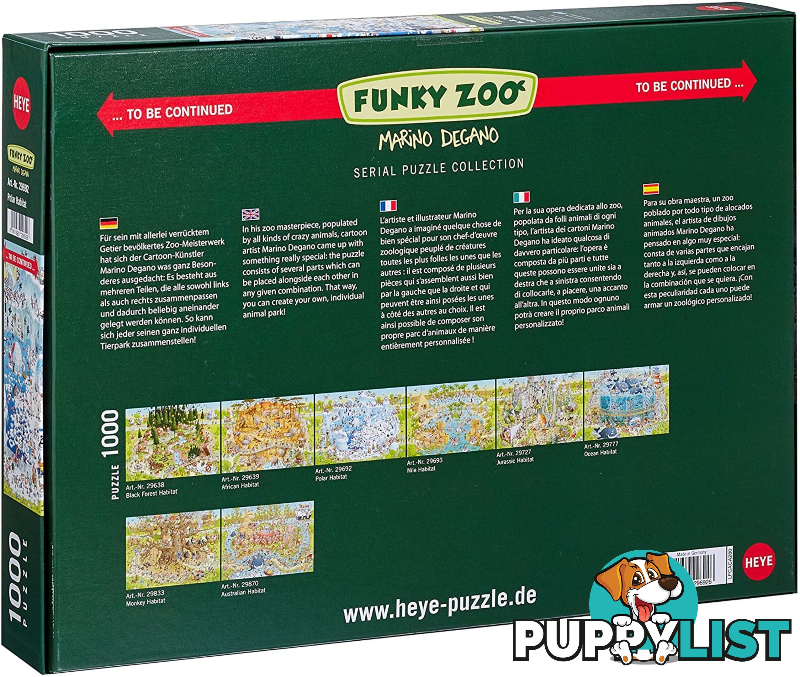 Heye - Polar Habitat Degano Puzzles (1000pce) Hy29692 - 4001689296926