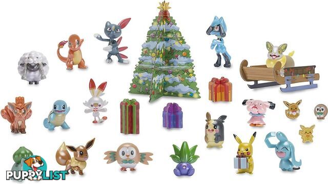 Pokemon - Xmas Advent Calendar 24 Figures - Bgpkw2351 - 191726399278