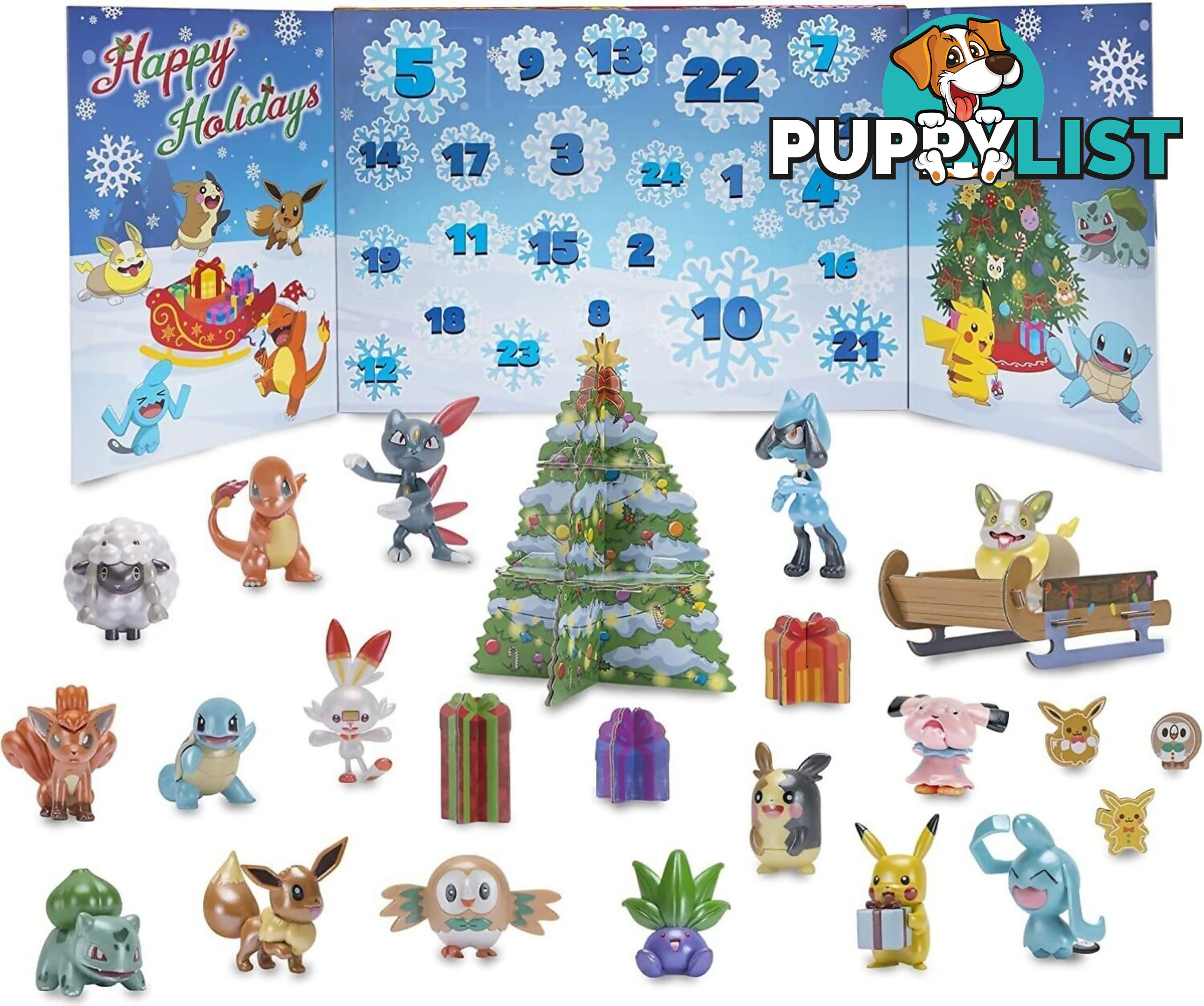 Pokemon - Xmas Advent Calendar 24 Figures - Bgpkw2351 - 191726399278