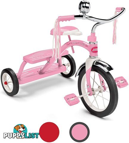 Radio Flyer - Classic Pink Dual Deck Tricycle Art65041 - 0042385112800